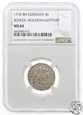 Niemcy, 4 szelągi, 1710 BH, Schleswig Holstein Gottorp, NGC MS 64