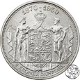 Dania, 2 korony, 1930, 60. rocznica urodzin króla Chrystiana X