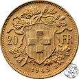 Szwajcaria, 20 franków, 1949 B
