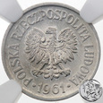 PRL, 10 groszy, 1961, NGC MS 65