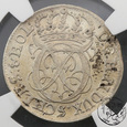 Niemcy, 4 szelągi, 1707 BH, Schleswig Holstein Gottorp, NGC MS 63