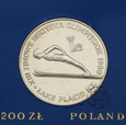 PRL, 200 złotych, 1980,Lake Placid bez znicza 