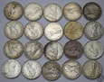 Włochy, 20 x 500 lirów, 1958-1967, LOT