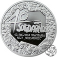 III RP, 10 złotych, 2020, 40. rocznica NSZZ „Solidarność”