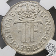 Niemcy, 4 szelągi, 1702, Schleswig Holstein Gottorp, NGC MS 64