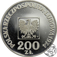 PRL, 200 złotych, 1974, XXX Lat PRL, Lustrzanka