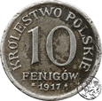 Królestwo Polskie, 10 Fenigów, 1917