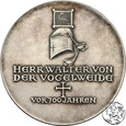 Niemcy, medal, 1930, 700-setna rocznica śmierci Walthera Vogelweide 