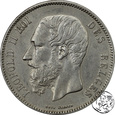 Belgia, 5 franków, 1869