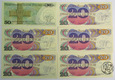 PRL, 27 banknotów z pieczątkami i nadrukami okolicznościowymi
