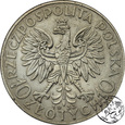 II RP, 10 złotych, 1933, głowa kobiety