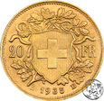 Szwajcaria, 20 franków, 1935 LB 