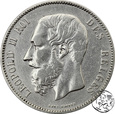 Belgia, 5 franków, 1876