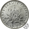 Francja, 1 frank, 1916