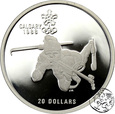 Kanada, 20 dolarów 1986, Olimpida, Calgary 1988 - Biathlon