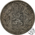 Belgia, 5 franków, 1871