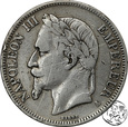 Francja, 5 franków, 1867 A