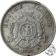 Francja, 5 franków, 1867 A