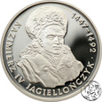 III RP, 200000 złotych, 1993, Jagiellończyk popiersie 