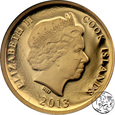Wyspy Cooka, 100 dolarów, 2013, 1/10 uncji złota, Olimpiada 