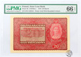 Polska, II RP, 20 marek polskich, 1919, II Seria FO, PMG 66 EPQ