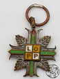 Polska, II RP, miniaturka krzyża LOPP