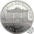 Austria,1,5 euro, 2015, Filharmonik, uncja srebra, złocona