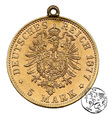 Niemcy, Bawaria, 5 marek, 1877 D, fałszerstwo