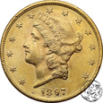 USA, 20 dolarów, 1897