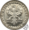 PRL, 10 złotych, 1964, nikiel, Drzewo, PRÓBA