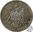 Niemcy, Bawaria, 3 marki 1908 D
