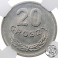 PRL, 20 groszy, 1949, NGC MS 65