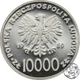 Polska, 10000 złotych, 1989, Jan Paweł II - pastorał