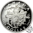 Kanada, 1 dolar, 1994,  Ostatnia ekipa północnego psiego patrolu
