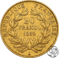Francja, 20 franków, 1852 A