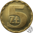 PRL, 5 złotych, 1988 - Lustrzanka