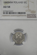 Zabór Rosyjski, 5 groszy, 1840 MW, NGC AU58