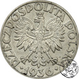 II RP, 5 złotych, 1936, Żaglowiec