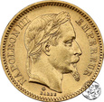 Francja, 20 franków, 1866 A
