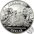 Kanada, 1 dolar, 1989, Rzeka Mackenzie