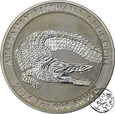 Australia, 1 dolar, 2014, Krokodyl, uncja srebra