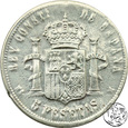Hiszpania, 5 pesetas, 1881