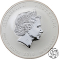 Australia,10 dolarów, 2010, Rok Tygrysa, 10 uncji srebra