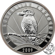 Australia, 1 dolar, 2009, kookaburra, uncja srebra