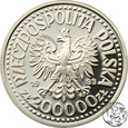 III RP, 200000 złotych, 1993, Jagiellończyk popiersie 