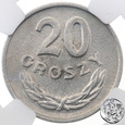 PRL, 20 groszy, 1962, NGC MS 64