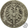 Niemcy, Hamburg, 2 marki 1880 J