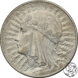 II RP, 10 złotych, 1932, głowa kobiety, ze znakiem