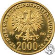 Polska, 2000 złotych, 1980, Lake Placid