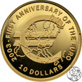 NMS, Nauru, 10 Dolarów, 2003, Pierwsza Rocznica Euro